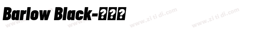 Barlow Black字体转换